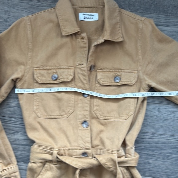 Reformation | Kendall Boiler Suit Jumpsuit Deserttan size 4 - Picture 9 of 16